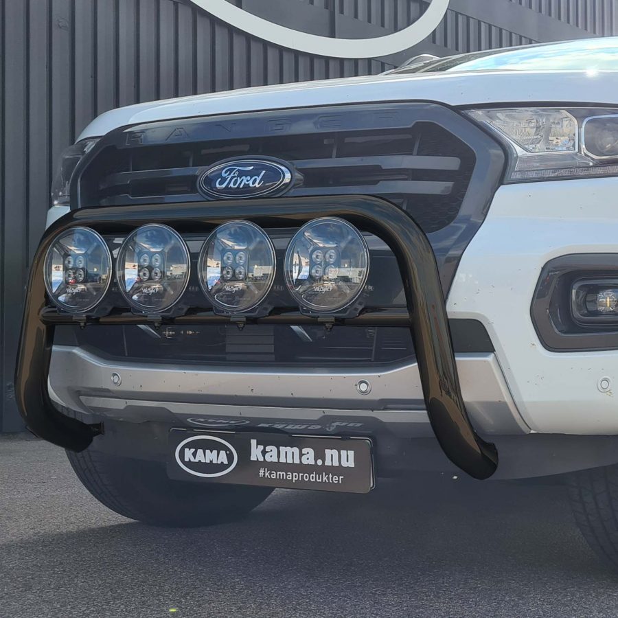 Frontbåge svart med extraljus Ford Ranger 2019 2022 KAMA