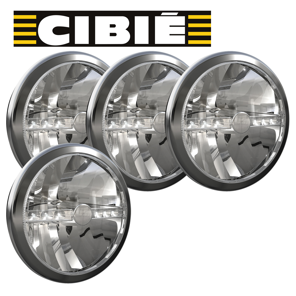 Extraljuspaket 4x Cibié Super Oscar LED 230mm chrome-0