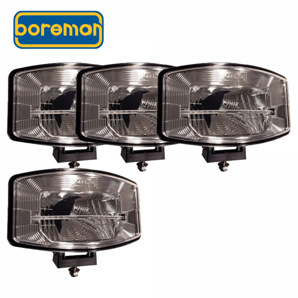 Extraljuspaket 4x Boreman SC LED Black Smoke