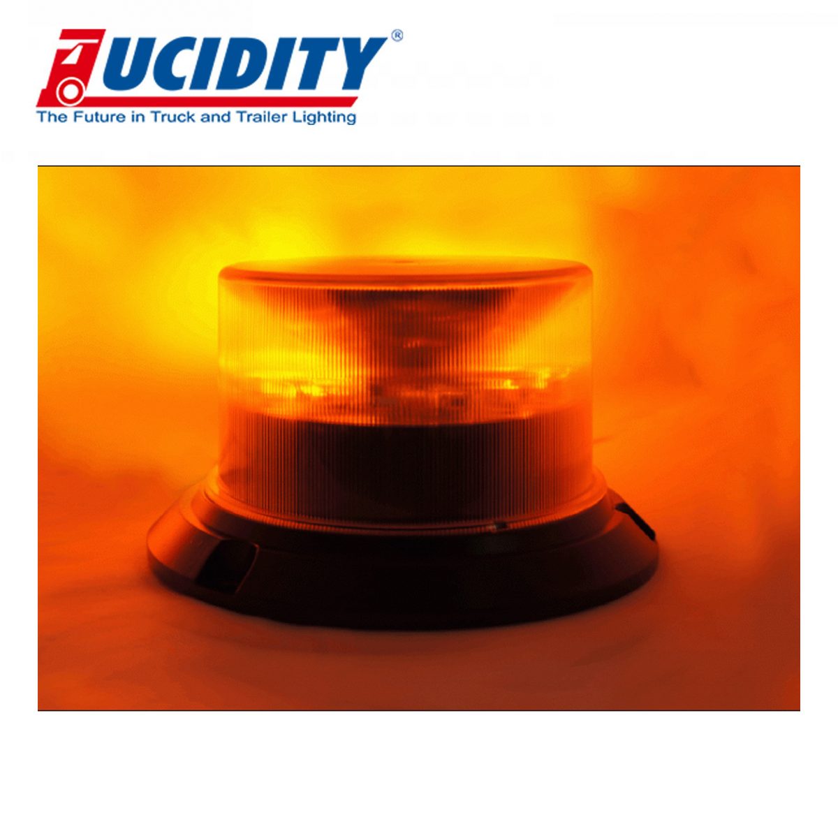 Roterande varningsljus Lucidity LED magnetfot & ciggkabel-7149