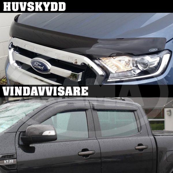 Huvskydd & Vindavvisare Ford Ranger 2016-2022