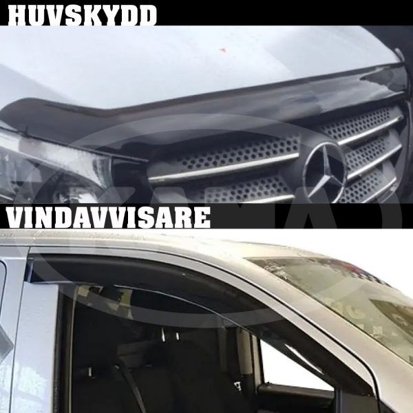 Huvskydd & Vindavvisare Mercedes-Benz Vito 14+