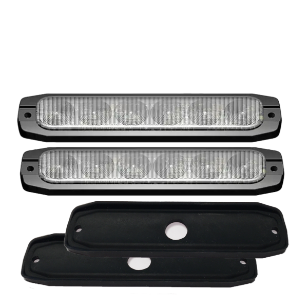 Blixtljus LED FIN6 2-PACK med tätning