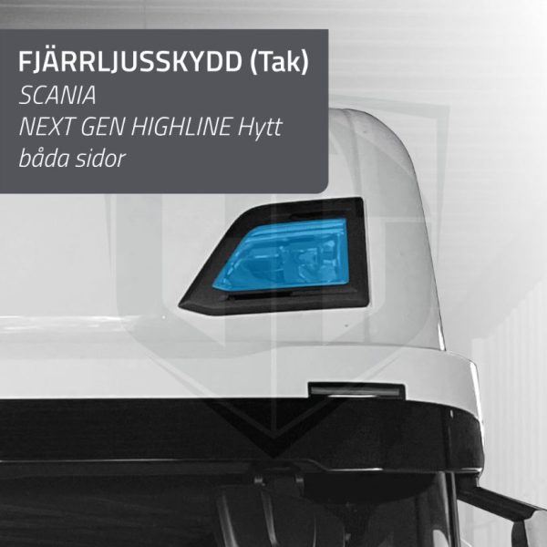Fjärrljusskydd Scania Next Gen Highline (tak) - smoke