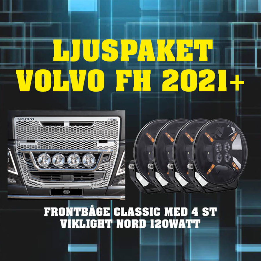 Ljuspaket med frontbåge Volvo FH 2021+