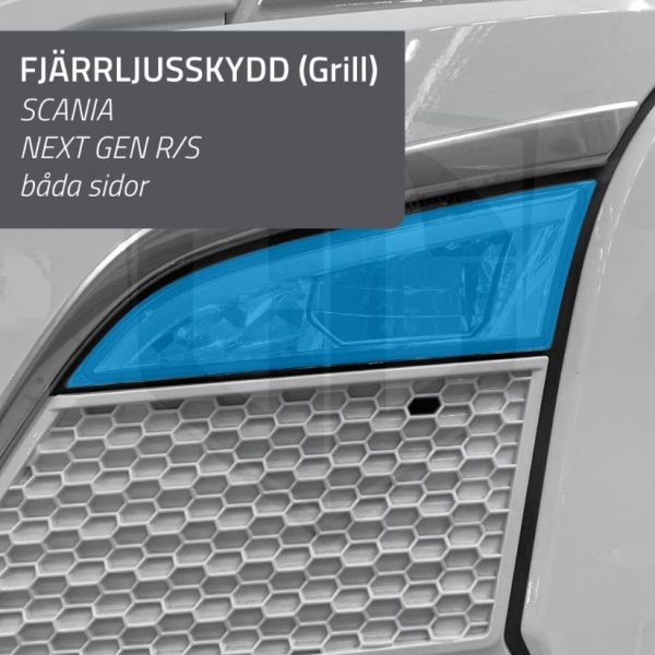 Fjärrljusskydd Scania Next Gen R/S (grill) smoke