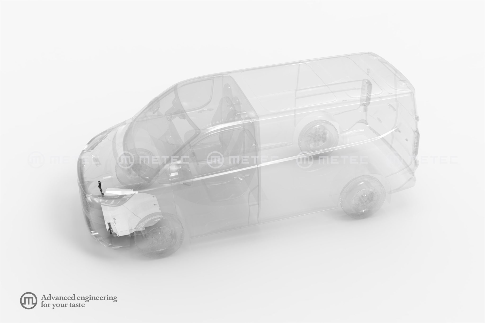 Underkörningsskydd motor Ford Transit Custom 2024+ KAMA