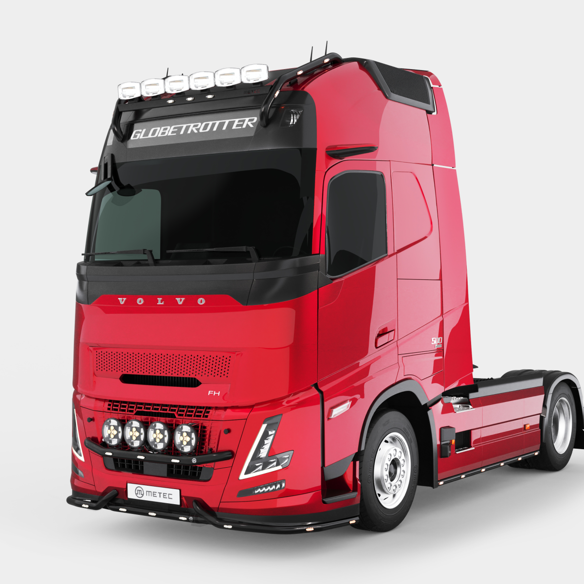 Frontrör LED 3-delat Svart Volvo FH Aero 2024+