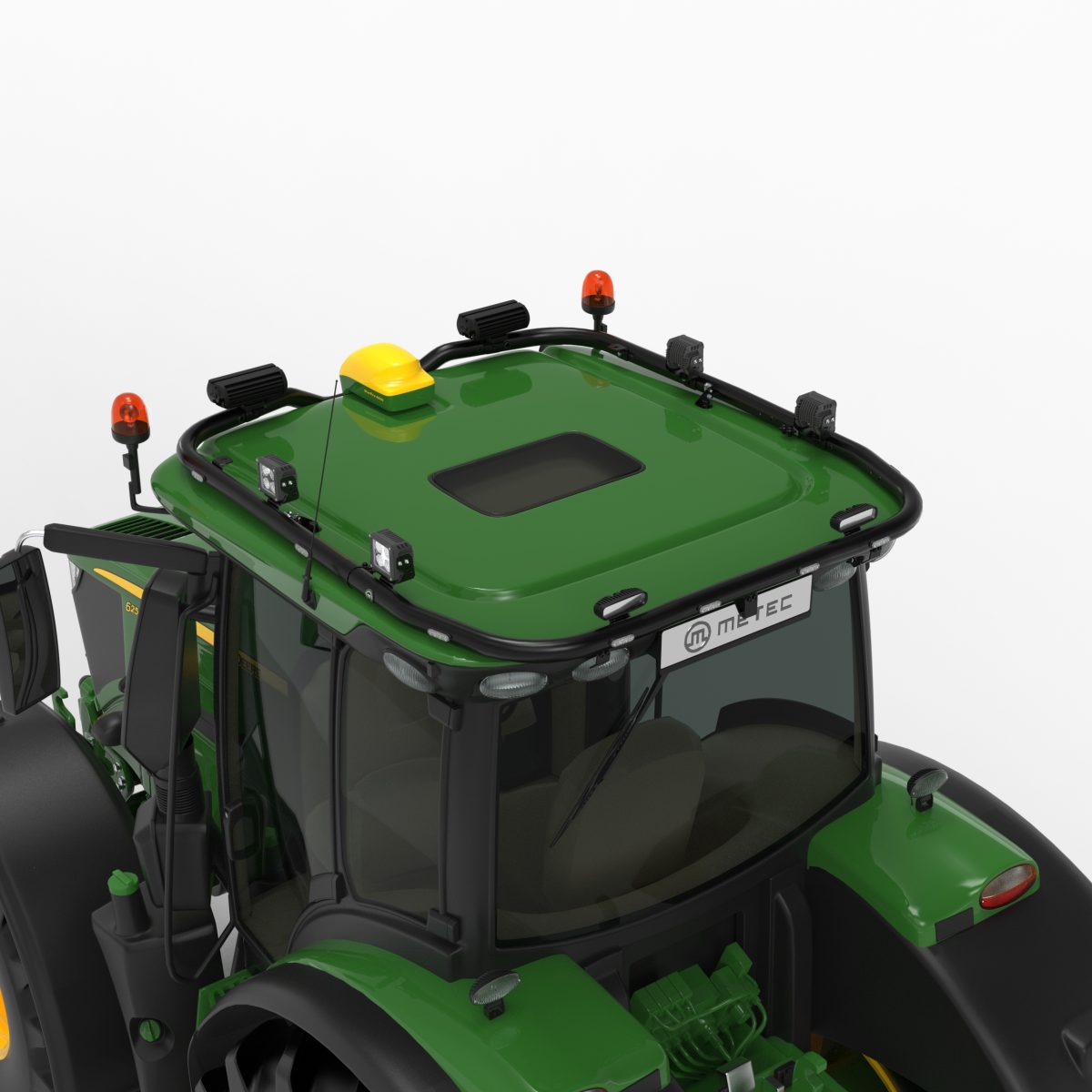 Takbåge Svart John Deere 6R 2018+