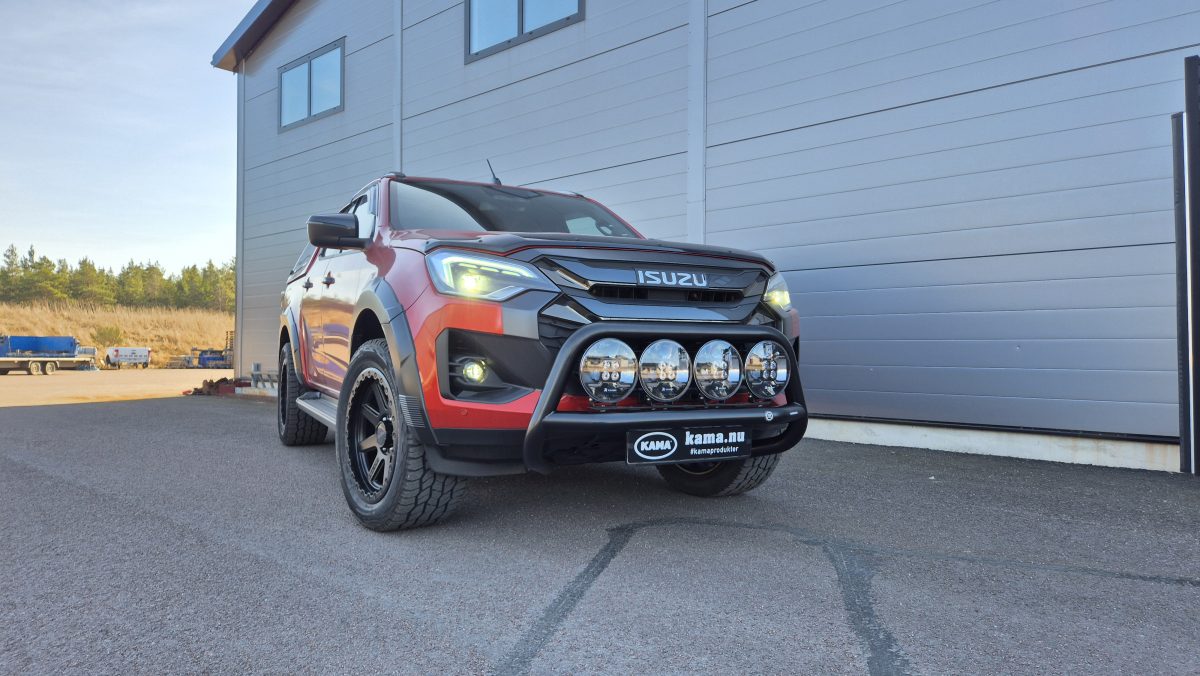 Frontbåge svart 4st extraljus Nord Isuzu D-Max 2025+