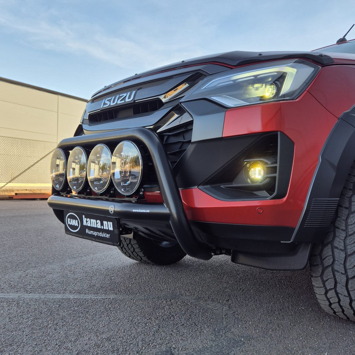 Frontbåge svart 4st extraljus Nord Isuzu D-Max 2025+