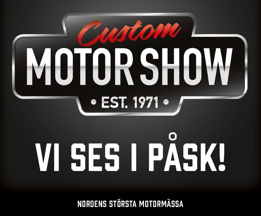 Kamaprodukter ställer ut på Custom Motor Show 18–21 april!