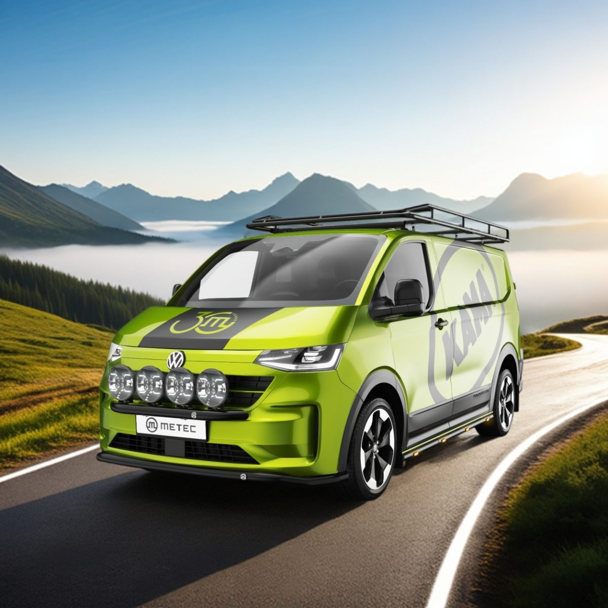 Ljuspaket Citybar Svart VW Transporter T7 2025+